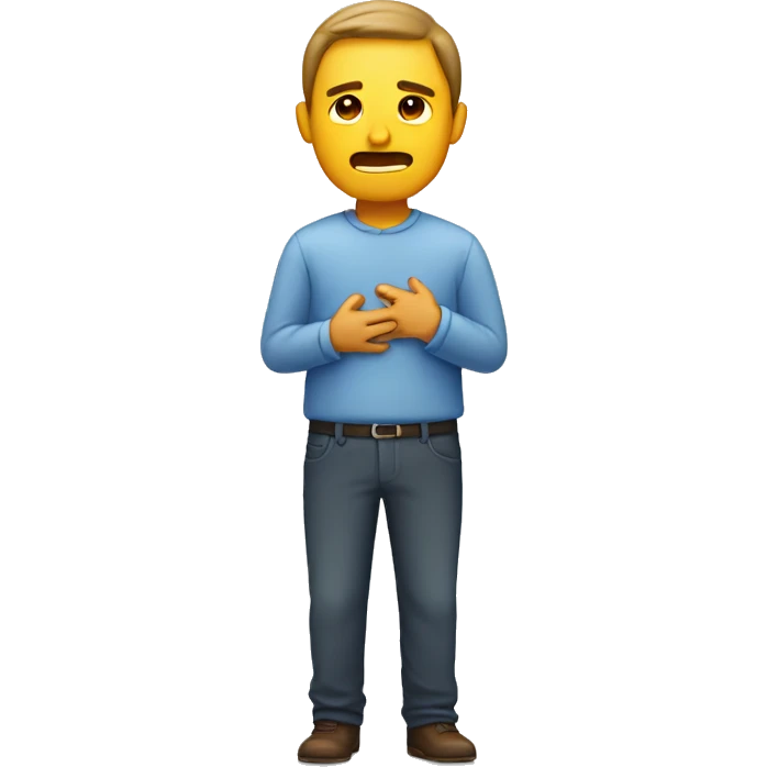 MAN WITH STOMACH PAIN emoji