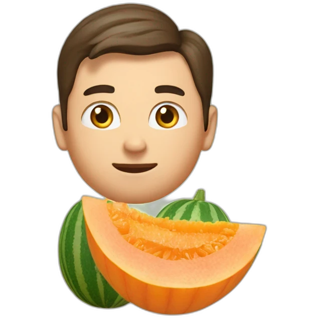 elon on muskmelon emoji