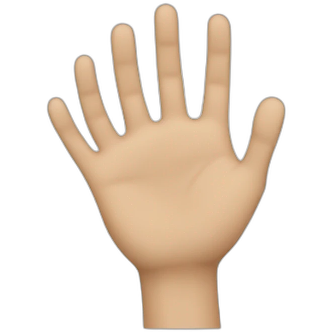 hand wave emoji