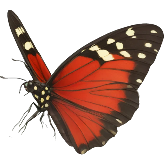 Mariposa roja emoji