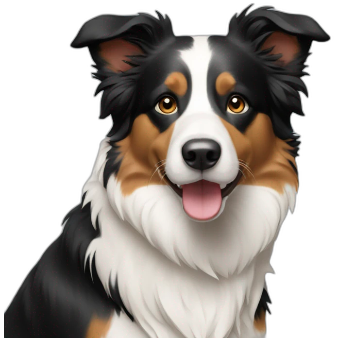 3color border collie emoji