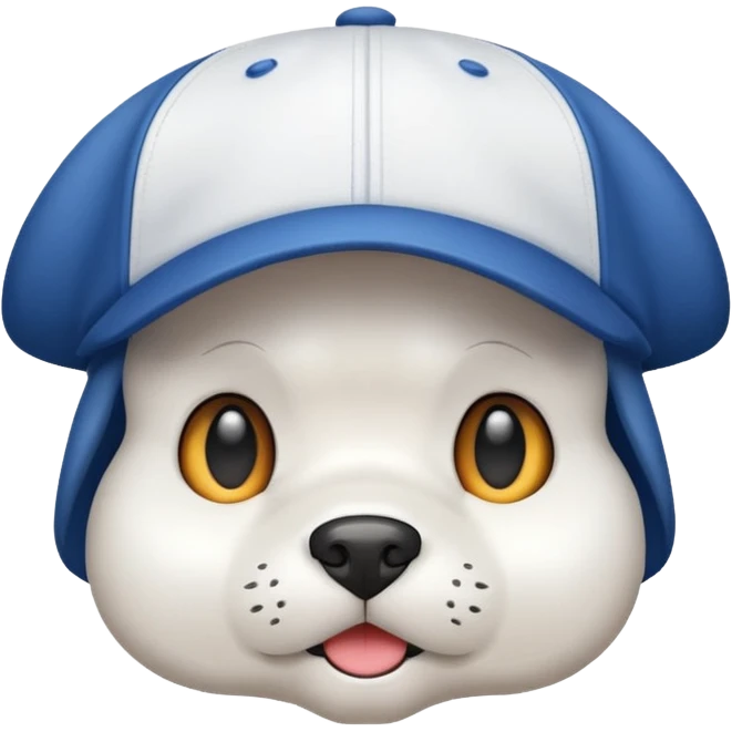 Gorra de Boston blanca  emoji