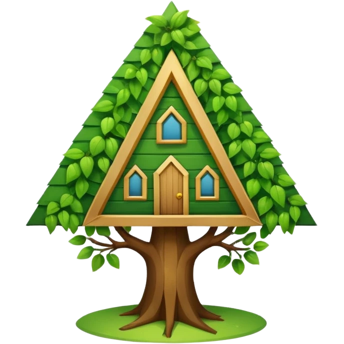 triangle tree house emoji