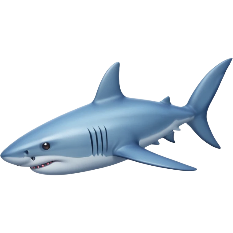 shark swimming in sea water emoji