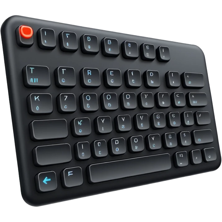 keyboard with highlighted Enter key emoji