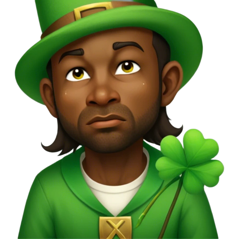 Sad Leprechaun emoji