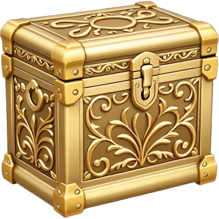 gold mealic chest  premium  emoji