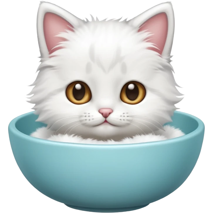 Bowl with cute emoji