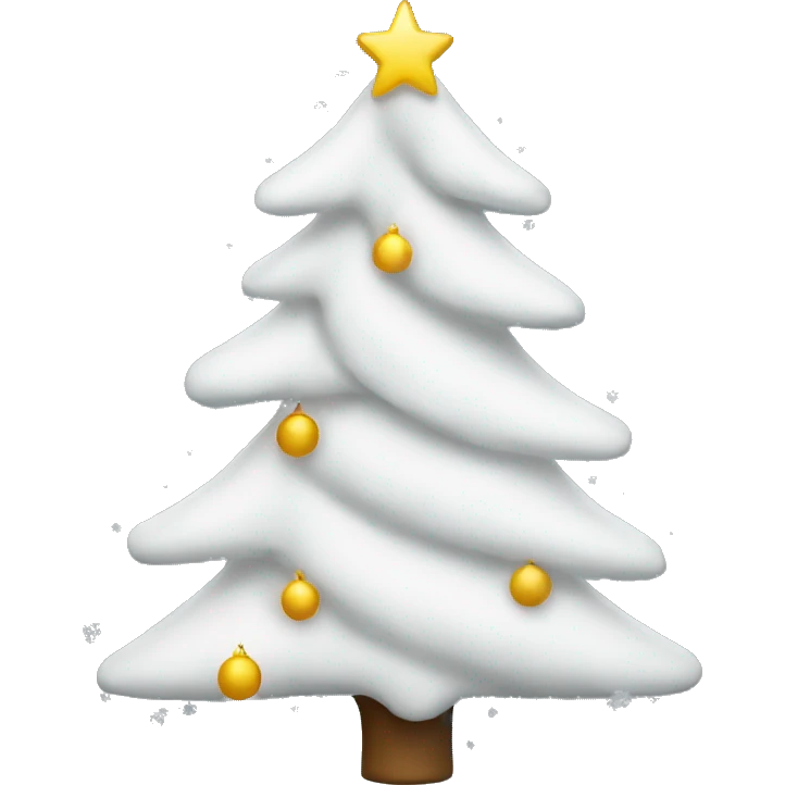 white christmas tree emoji