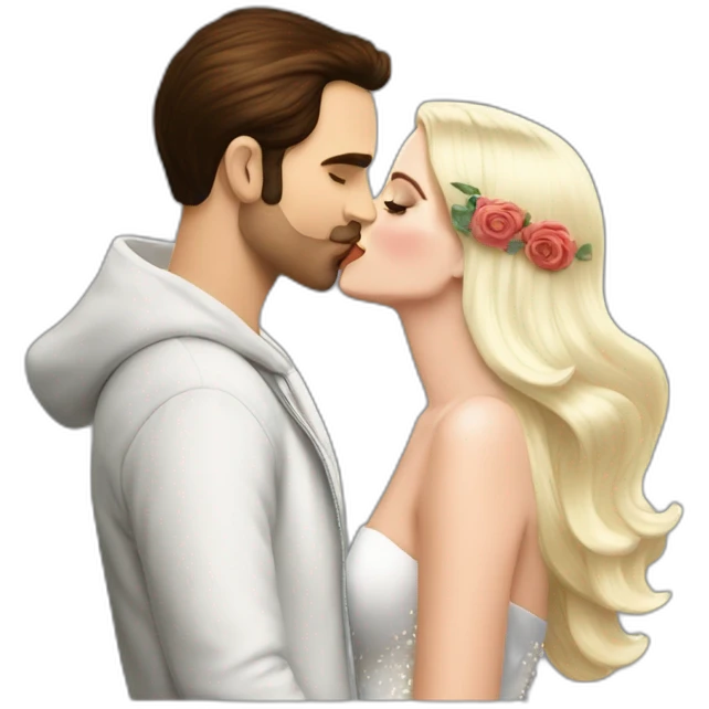 lana del rey kissing katy perry emoji