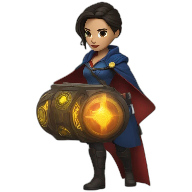 Lara Croft doctor strange  emoji