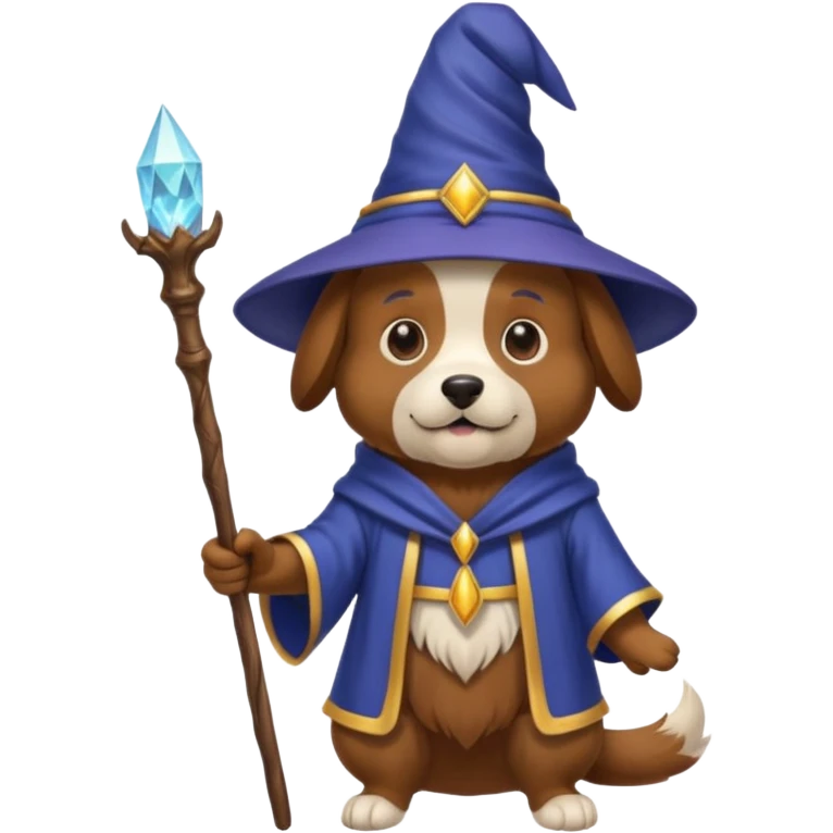 Dog wizard emoji
