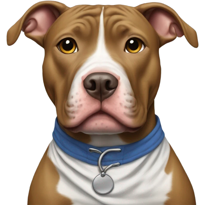 Pit bull with a shirt  emoji