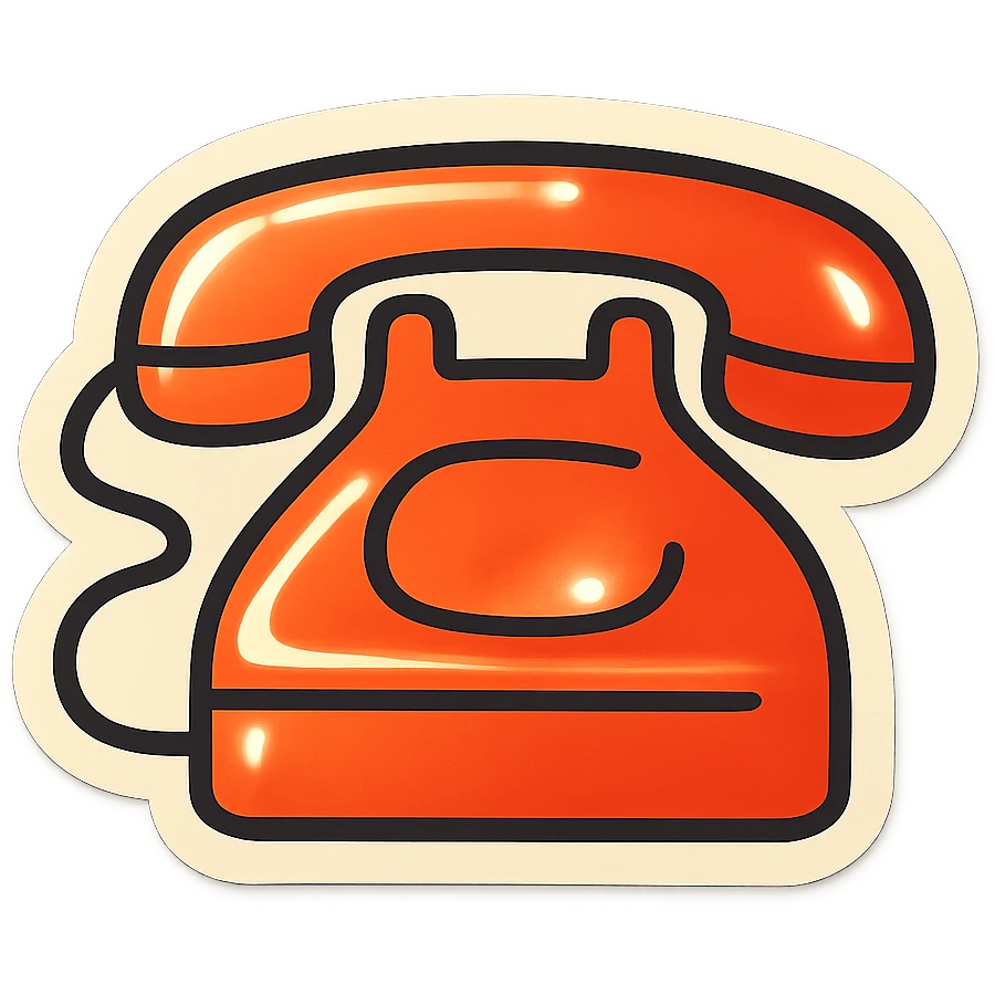 Телефон. Минималистичный линейный рисунок emoji