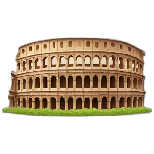 Rome colosseum in apple emoji style emoji