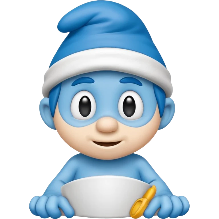smart smurf  emoji
