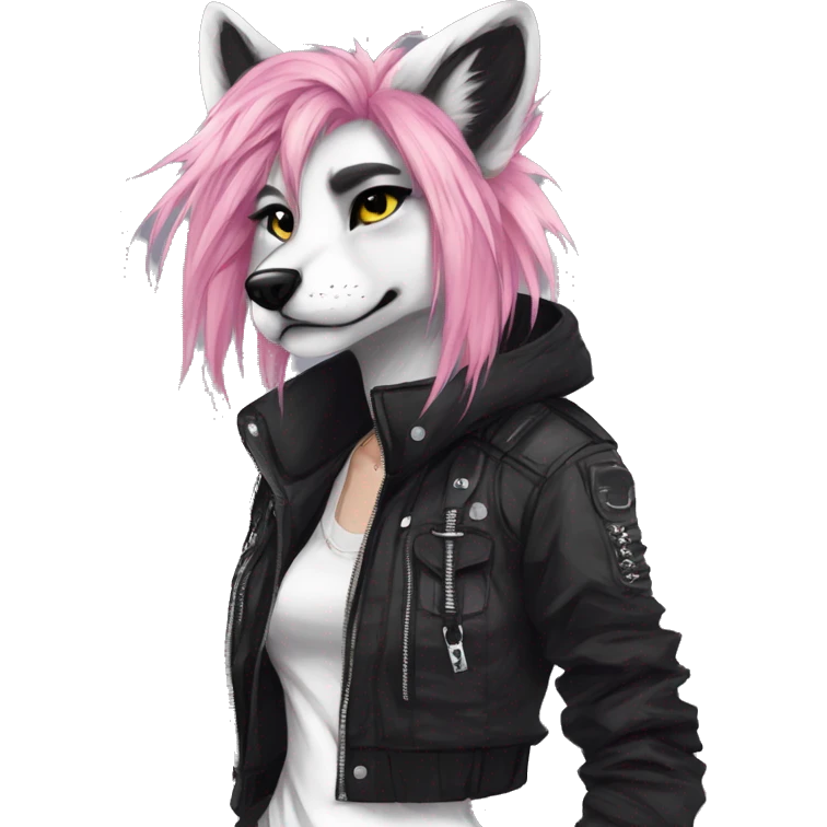Edgy modern punk techwear anthro furry by Falvie, LiLaiRa, AngieWolf emoji