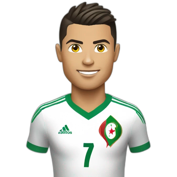 cristiano ronaldo playing for algeria emoji