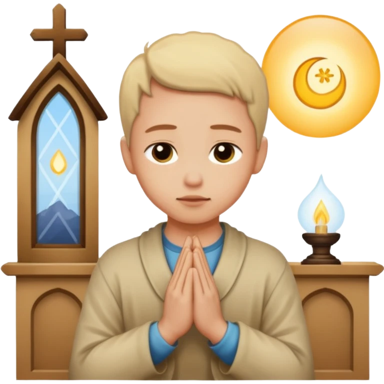 pray to the lord in the peace of our home emoji