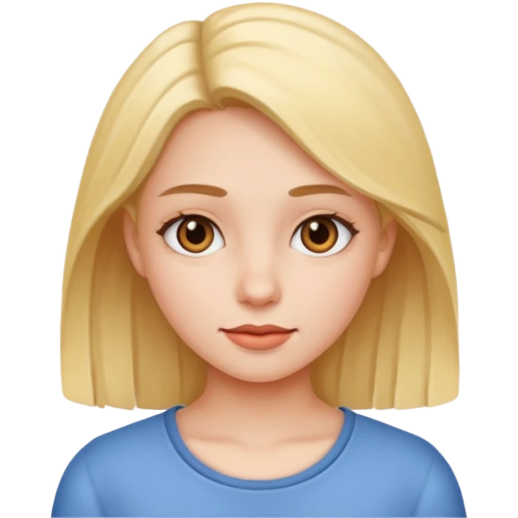 دختری که emoji