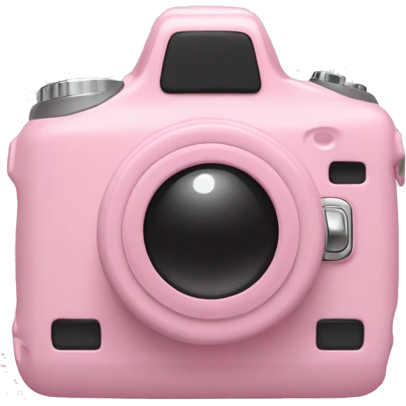 Pastel pink digicam emoji