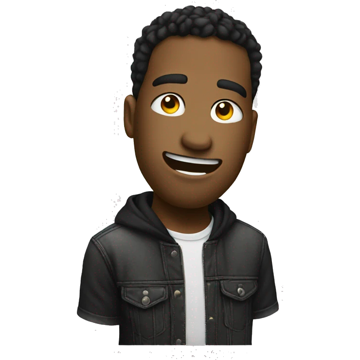 Music and chill face emoji