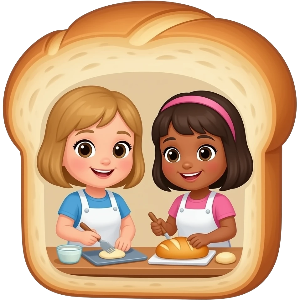 Coco avec des sœurs fais-moi une baguette qui est dans une baguette emoji