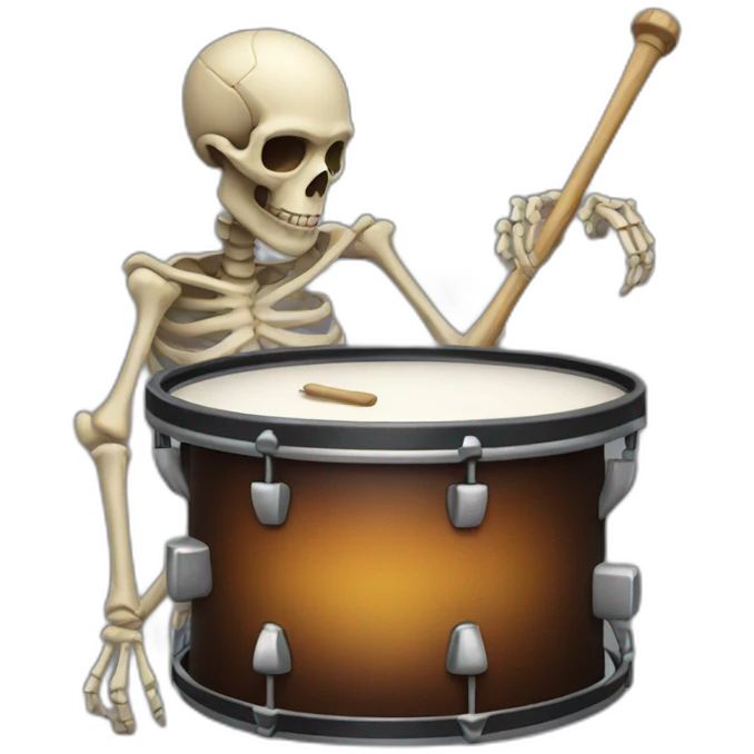 skeletons drums emoji