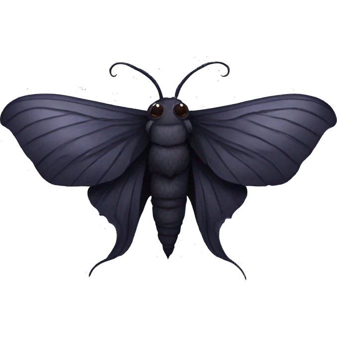 goth moth  emoji