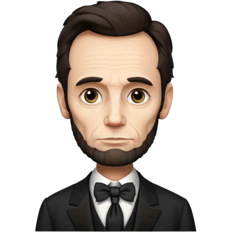 Abraham Lincoln front view emoji