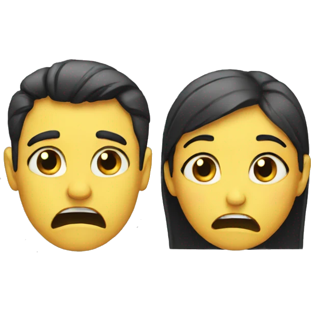 angry couple crying emoji