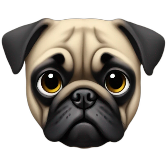 Pug Batman emoji