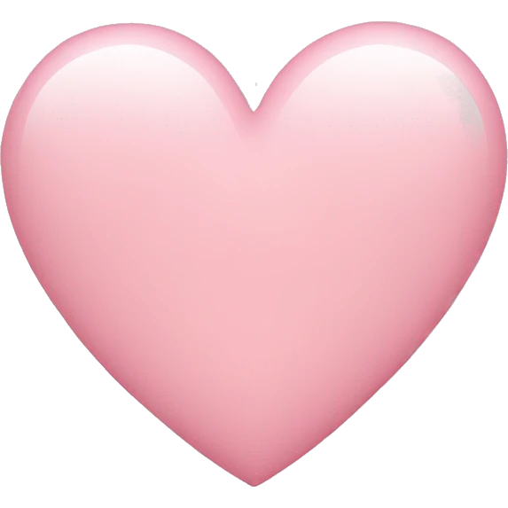 Light pink heart emoji