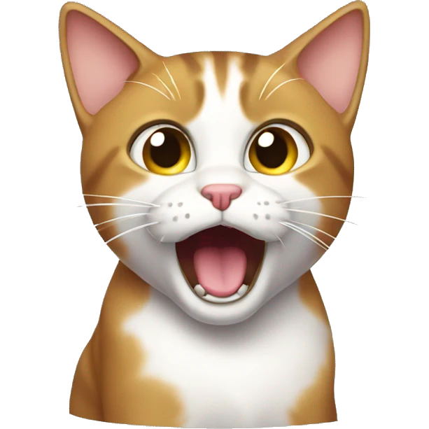 Shocked kitty emoji