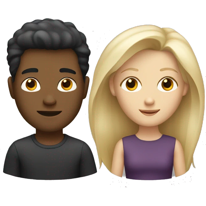 2 blond woman 1 white men with dark hair emoji