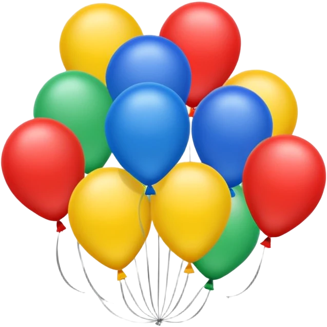 colorful balloons emoji