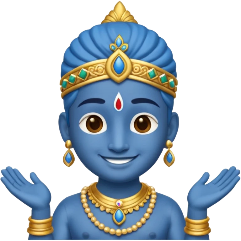 small emoji of god Krishna, which can used in  text massage  like we used other  emoji