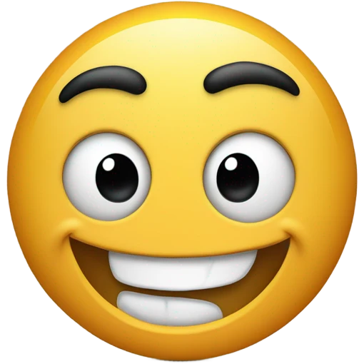 Smiling face with middle finger emoji