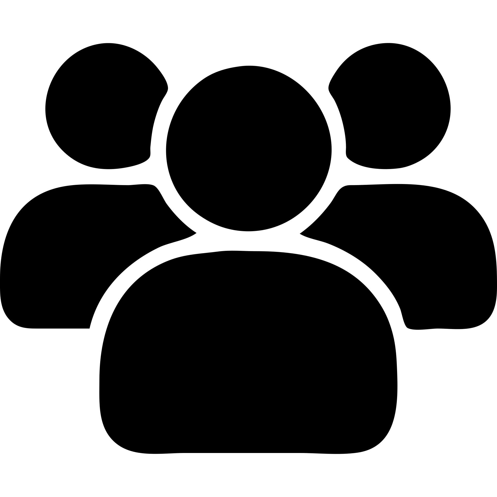 simple silhouette representing followers: group of stylized people with one person in the foreground, solid shape without borders, orange color #fe6601, transparent background emoji