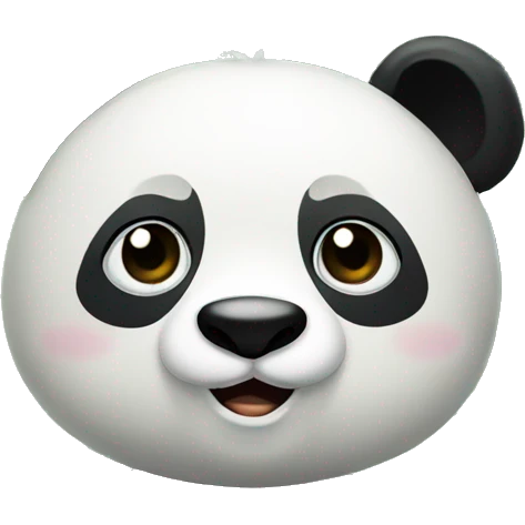 Panda in a bamboo forest emoji