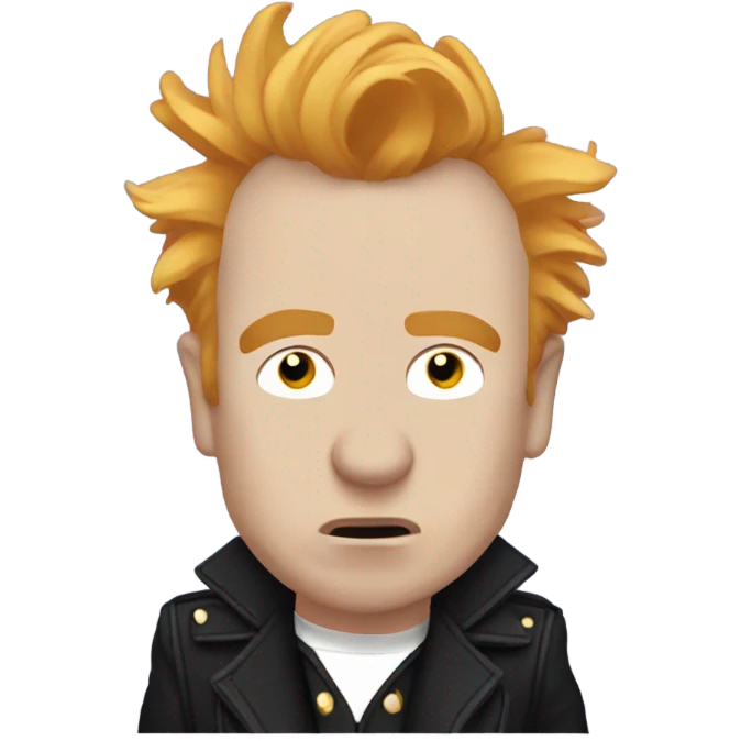 Johnny rotten full of love emoji