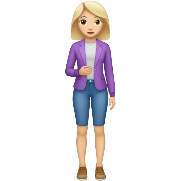 ligth woman full body emoji