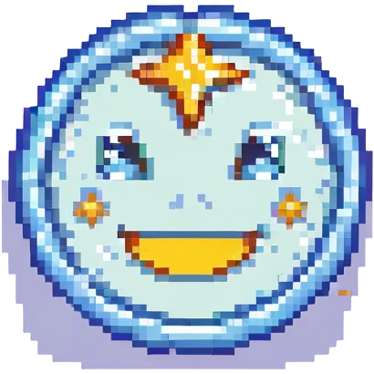 smiling face with smiling eyes and four stars emoji