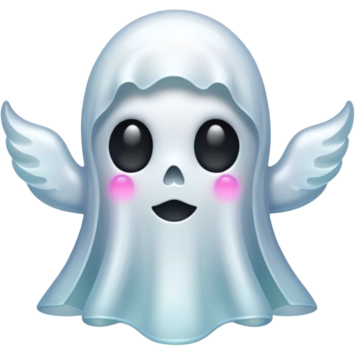 Ghost with bow emoji