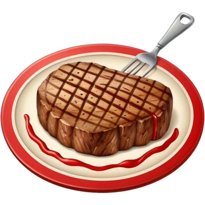 Retro Restaurant Sign steak emoji