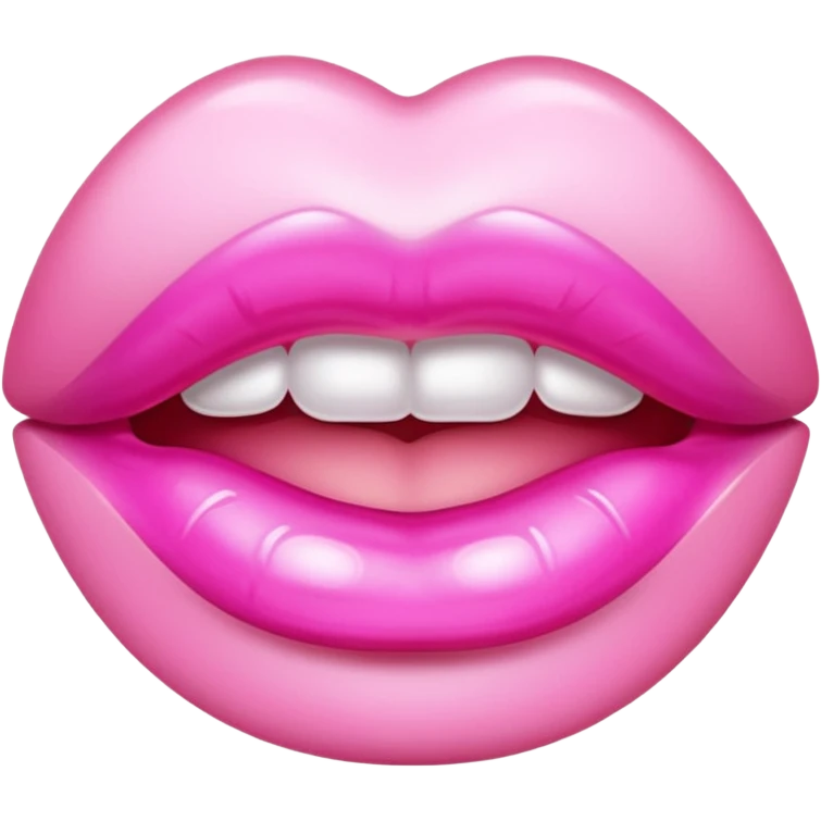 pink lipgloss  emoji