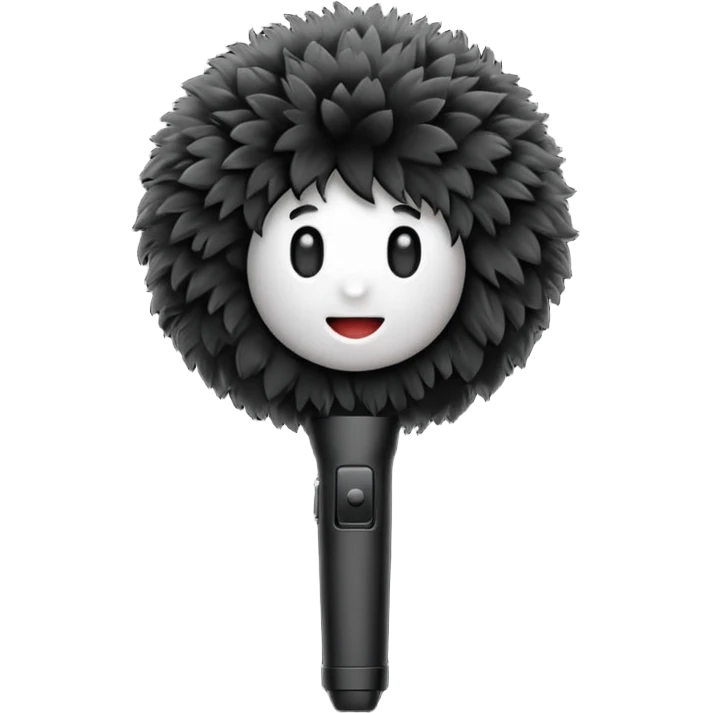 boom fluffly microphone emoji