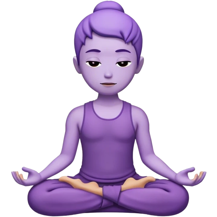 violet 🧘 emoji