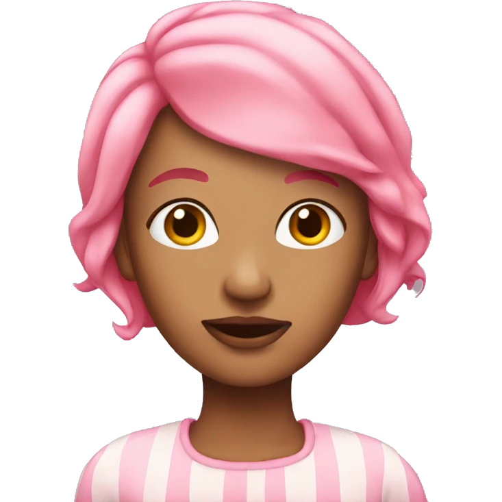 pink hair women emoji