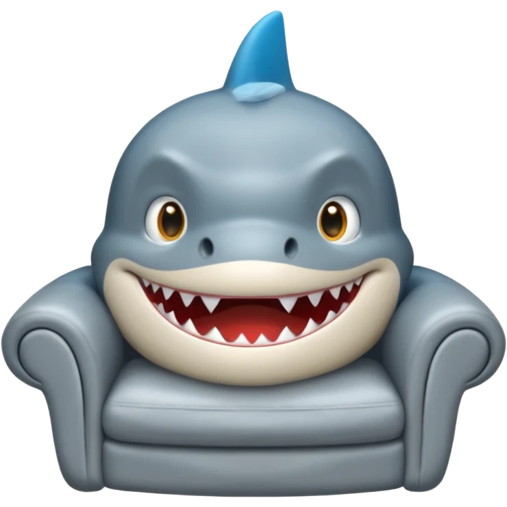 Tête Requin avec une étoile dans 1 oeil emoji